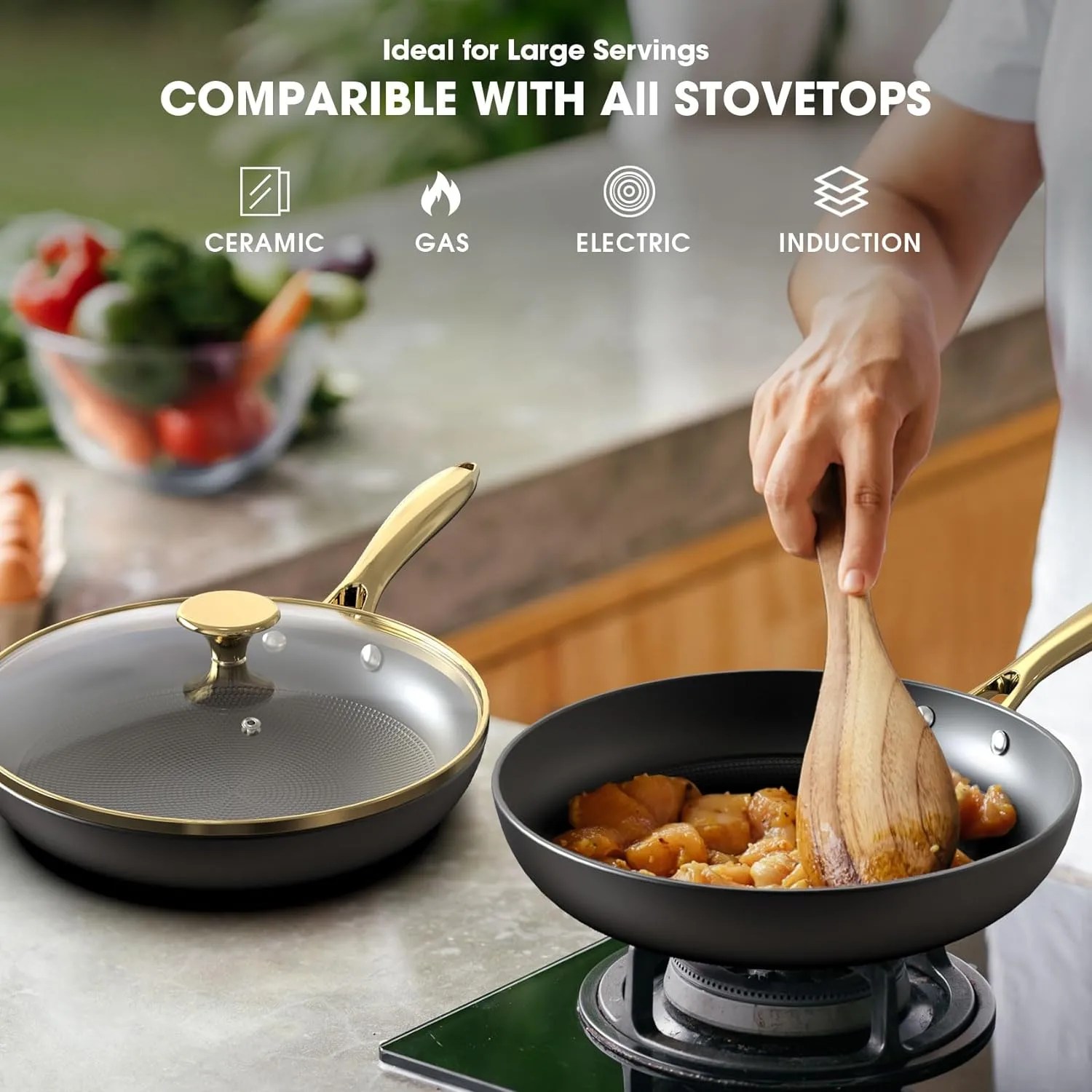 Unleash Flavor Toprated Frying Pans with Lid IMARKU