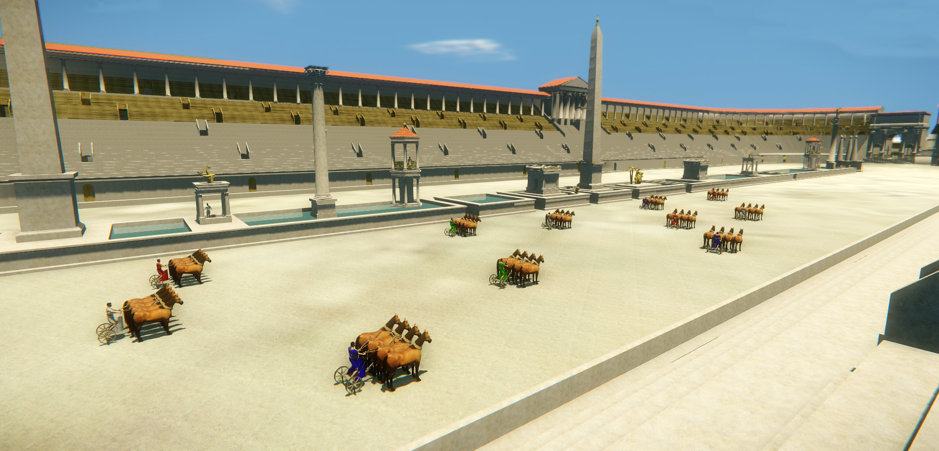 Reconstitution du circus Maximus Imaginaire du cheval