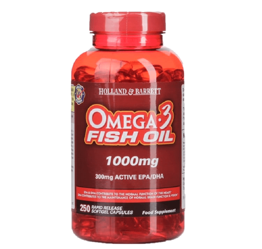 Holland & Barrett Omega 3 Fish Oil Concentrate 250 Capsules 1000mg ImaxUK