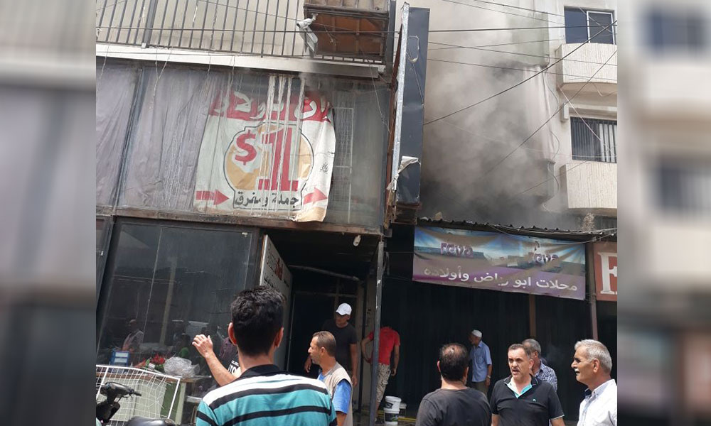 IMLebanon حريق بمبنى سكني في عكار