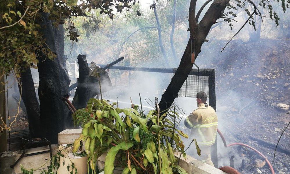 IMLebanon حريق على جسر عرقة عكار