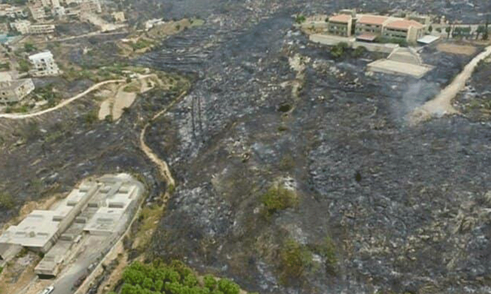 IMLebanon بالصور المشرف ما بعد الحريق