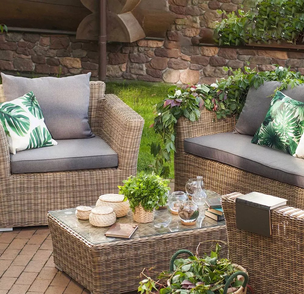 Muebles de terrazas Rattan venta y Alquiler en todo el Perù