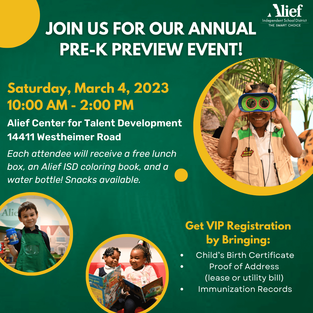 PreK Preview Event / Presentación Preliminar De PreKínder
