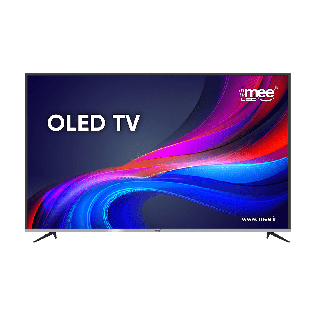 iMee 4K UHD OLED TV 75″ With Voice Command ( Silver Strip Model ) iMee