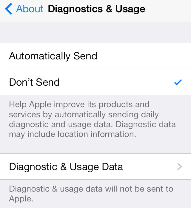 How To Delete Diagnostics And Usage Data iPhone iMentality