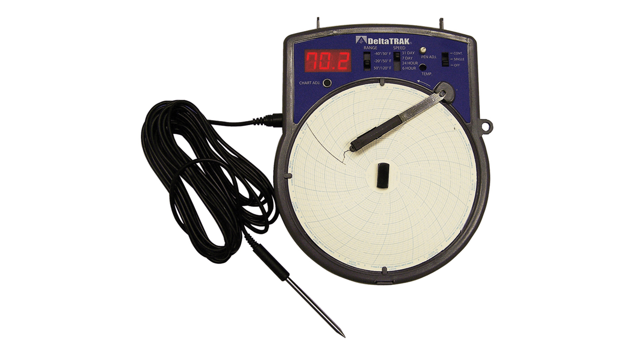 Electronic Circular Temperature Chart Recorder 110v Imexcousa