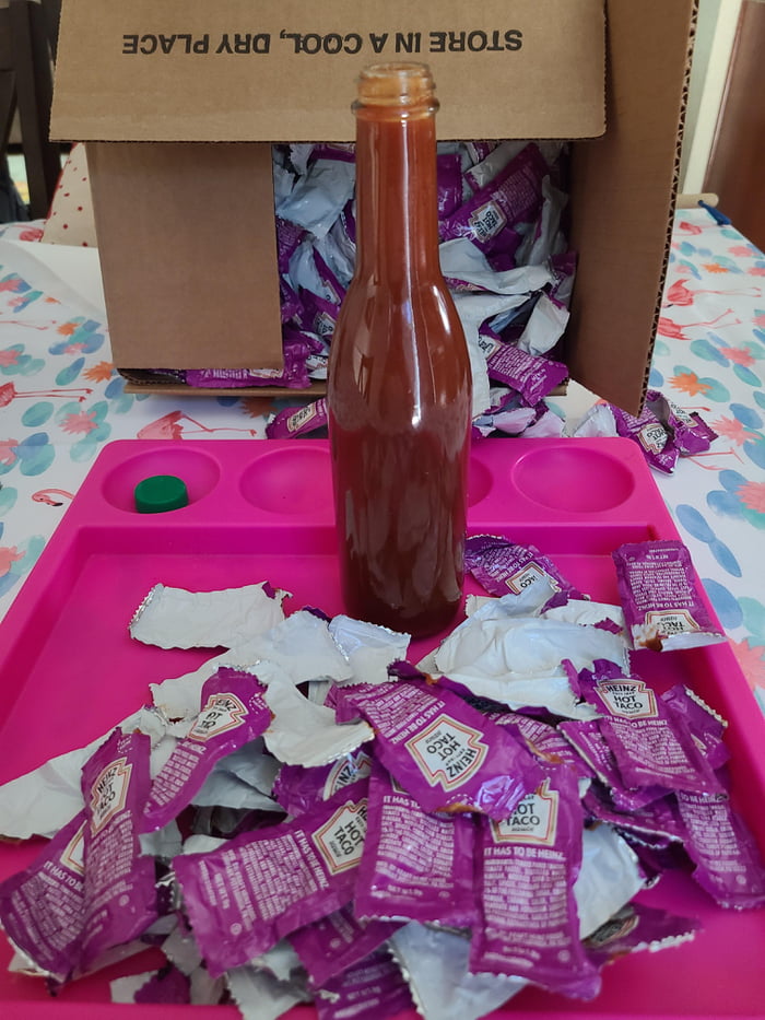 Seriously heinz... please bottle taco sauce already 9GAG
