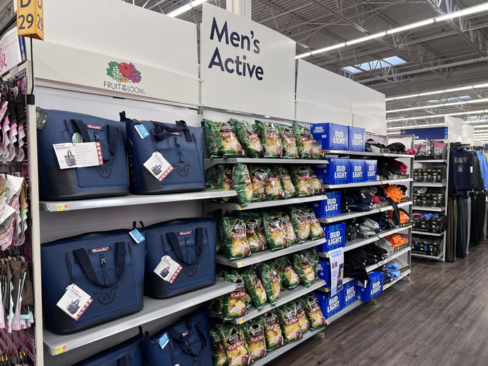 Active Mens section at Walmart 9GAG