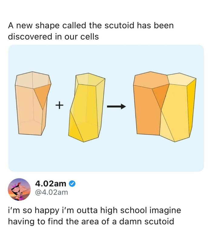 Glad geometry class is a distant memory