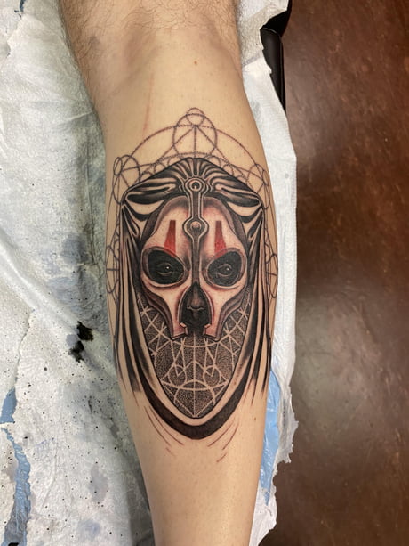Got A Neo-Traditional Style Tattoo Of The Greatest Sith Lord (In Progress) - 9Gag 613_x_460_jpg