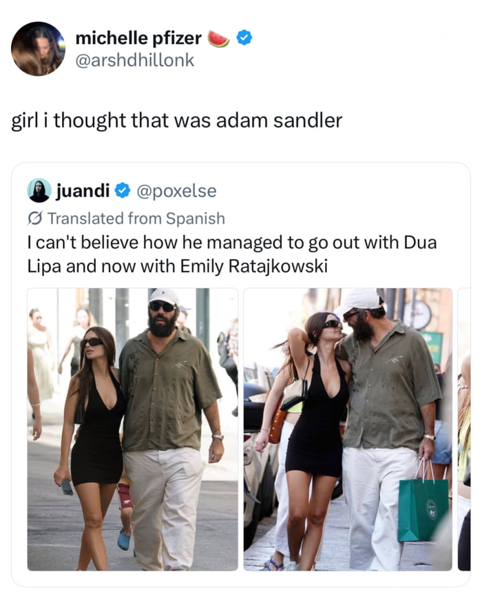 Adam sandler really living his best life