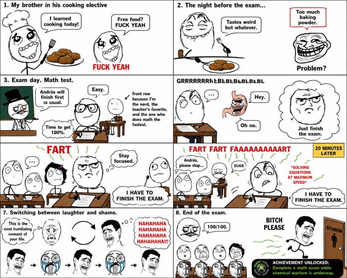 Please stop!... NO! math comes first!
