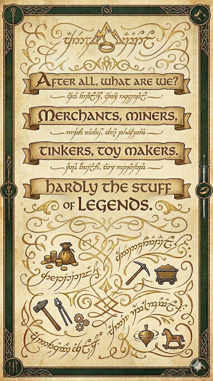 Don't forget the filthy hobbitses