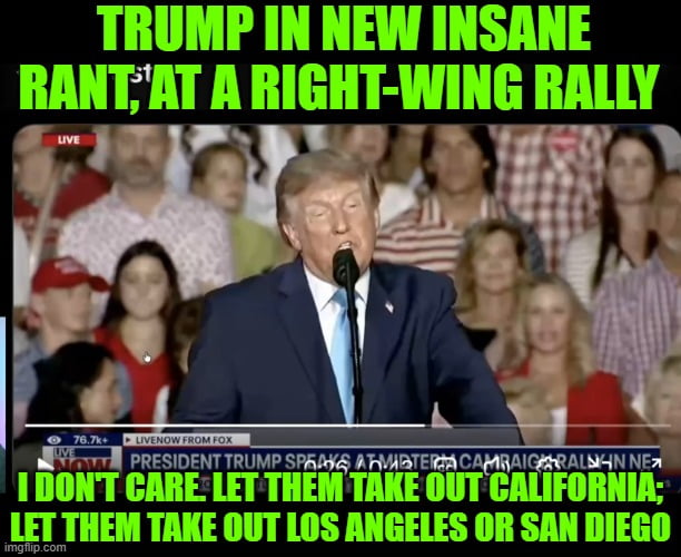 Referring to iran nuking California, how is that not treason?