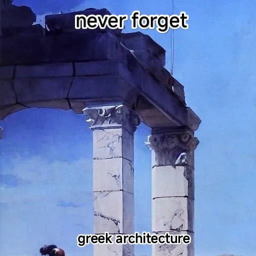 Never forget greek architecture
