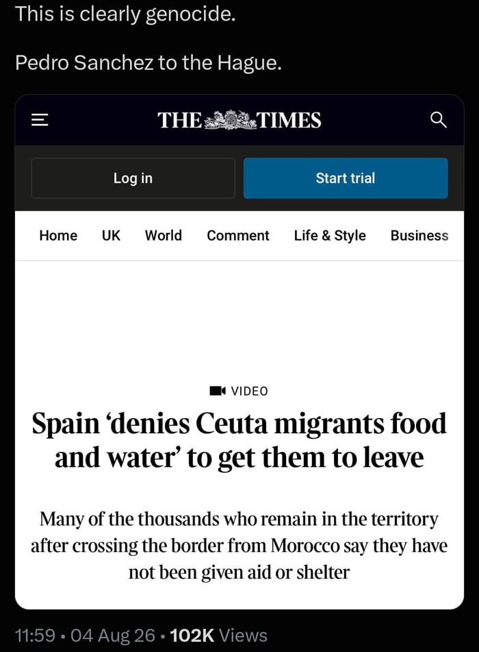 Spain is commeting a gen0cide against innocent Moroccans!