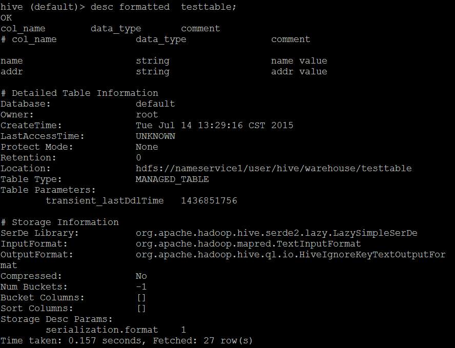 Hive命令行经常使用操作（数据库操作，表操作）CSDN博客