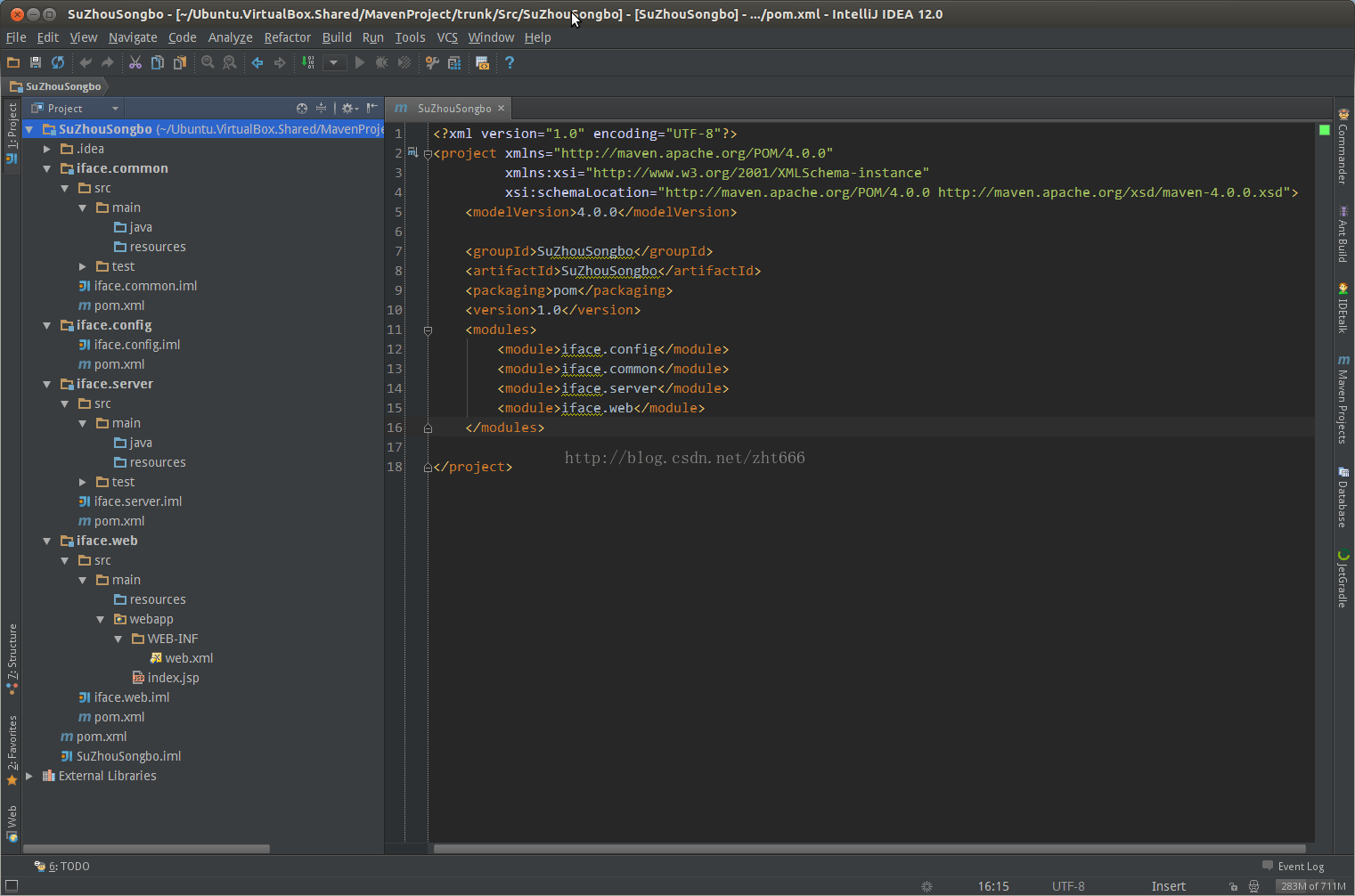 Create a Maven multimodule project with IntelliJ IDEA (Maven multi