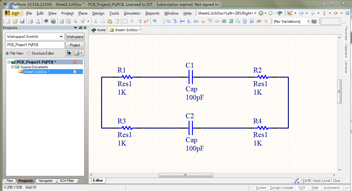 PCB课程设计1（学习使用Altium Designer Release 10）_IOT_victor的博客CSDN博客