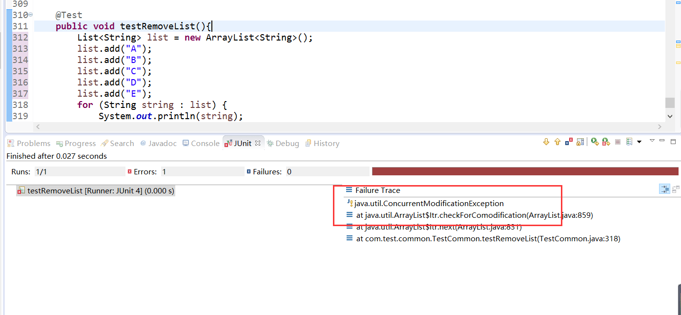 java基础——java.util.ConcurrentModificationException_java.util