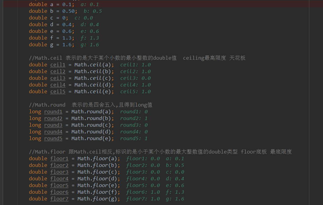 C Math.Round, Math.Ceiling, Math.Floor, and Math.Round are strictly