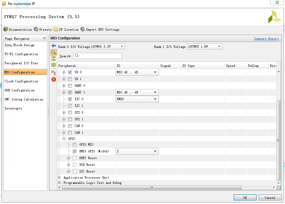 The difference between various GPIO methods in zynq MIO, EMIO, AXI