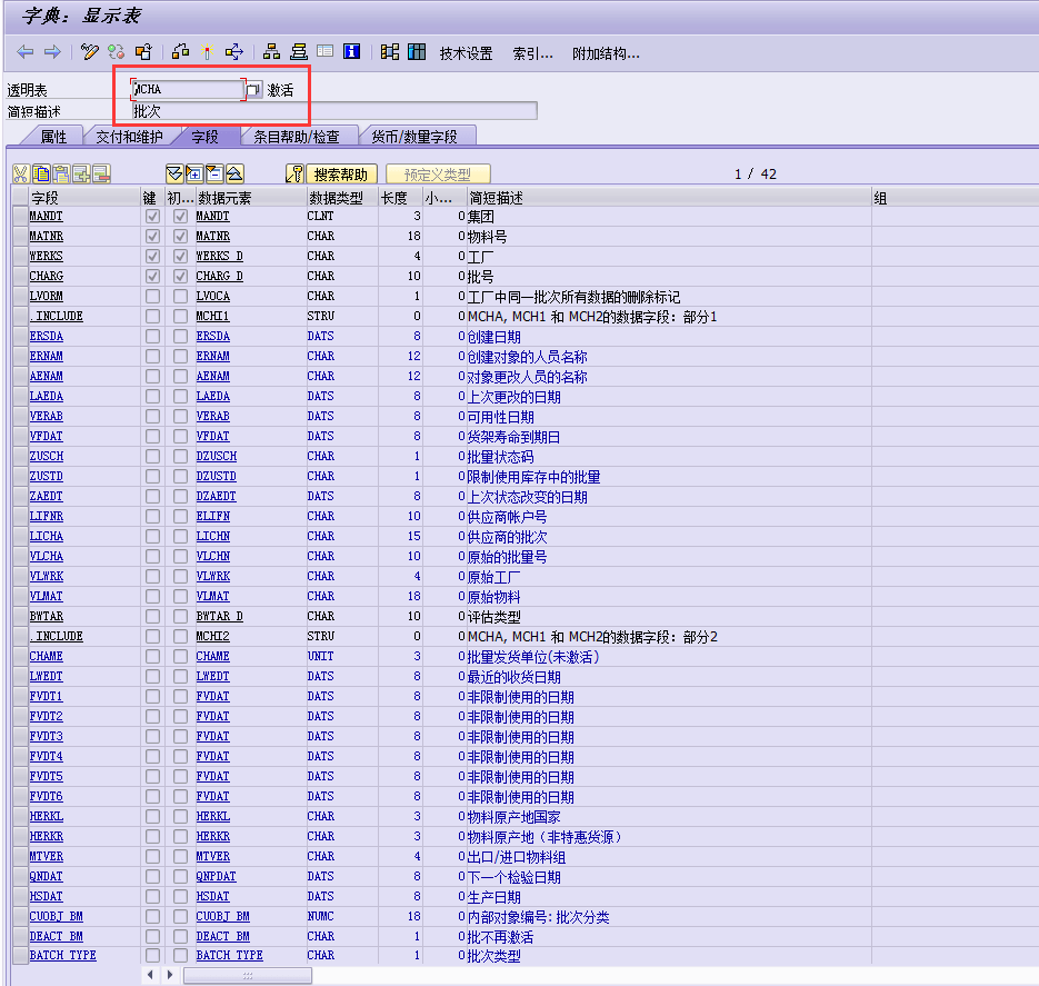 The difference between SAP Batch table MCH1 and MCHA? Programmer Sought