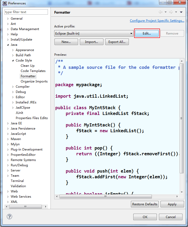 eclipse sets tab to 4 spaces Programmer Sought