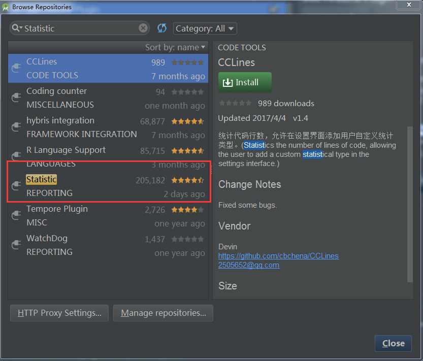 Android studio plugin for querying the number of lines of code Programmer Sought