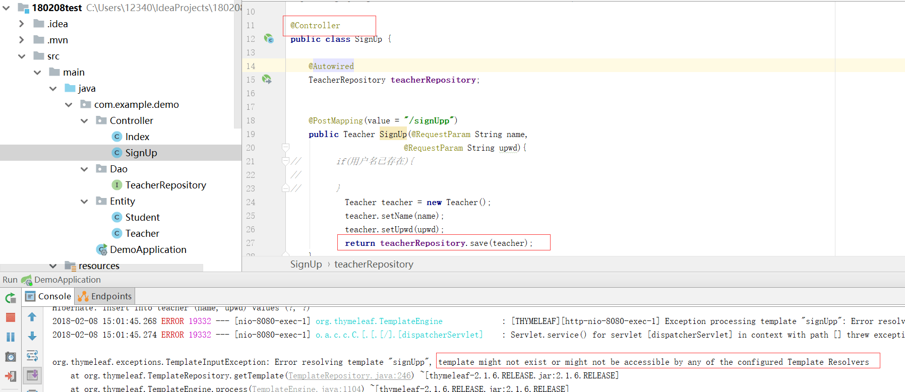 template might not exist or may not be accessible by any of the