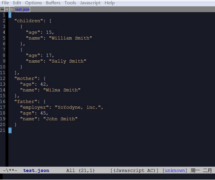 使用emacs格式化json文件_emacs 格式化 jsonCSDN博客