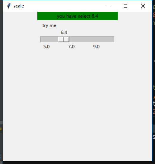 tkinter之scale（我们暂且把scale叫做“测量器”吧）_tkinter scale滑动响应次数CSDN博客