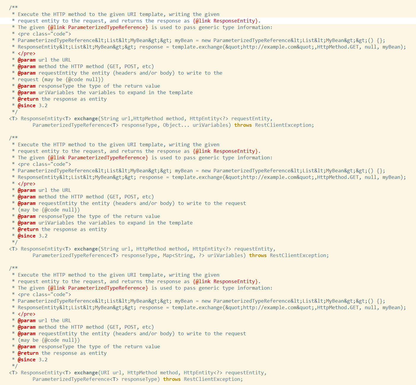 springboot使用RestTemplate返回401时 HttpClientErrorException报错问题及解决方法 程序员大本营
