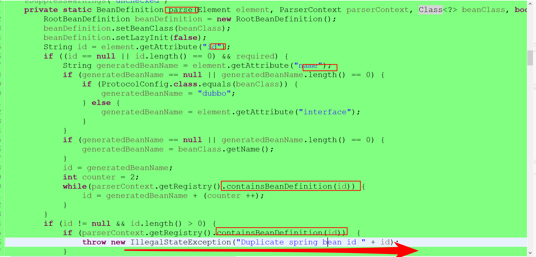 Caused by java.lang.IllegalStateException No registry config found or