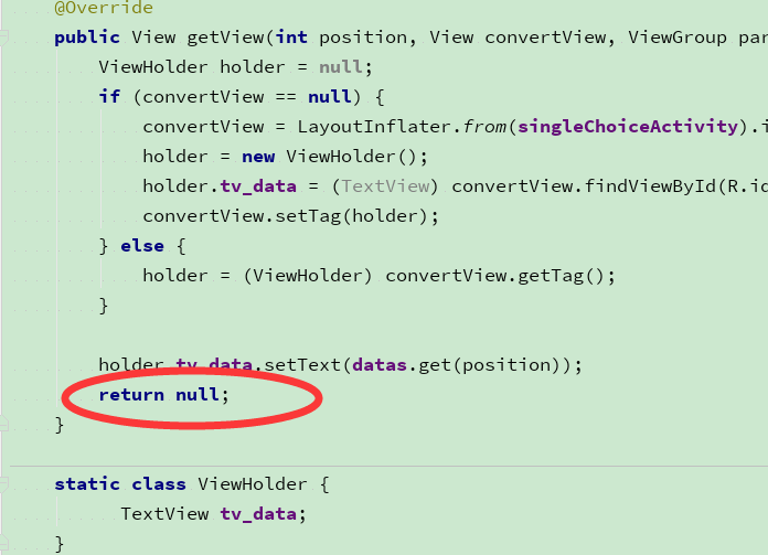 “java.lang.NullPointerExceptionAttempt to read from field '.....'on a
