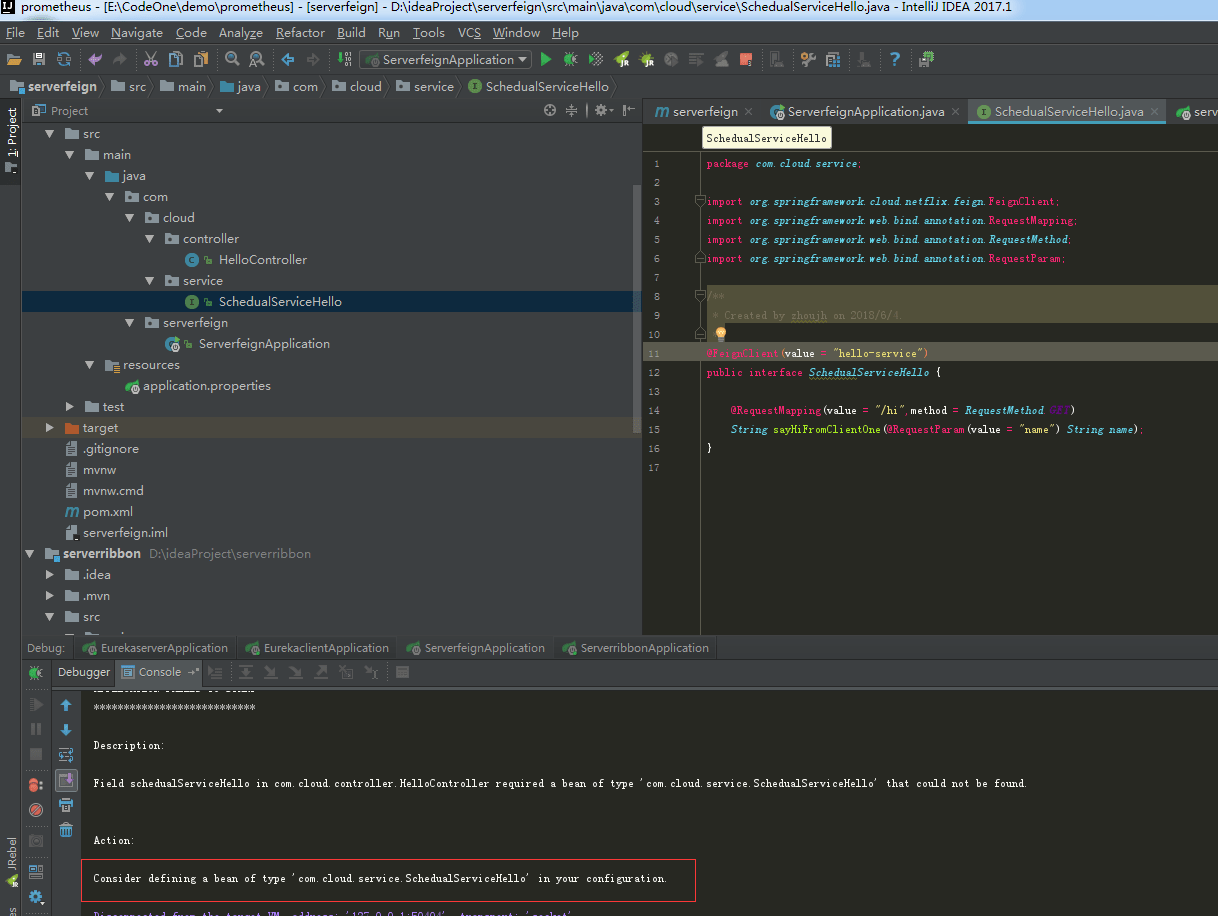 Spring Cloud入门教程之服务消费者 Feign（三）(Finchley版本+Boot2.0)_feign的finchley版本CSDN博客