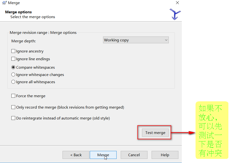 TortoiseSVN branching, merging branches, switching branches