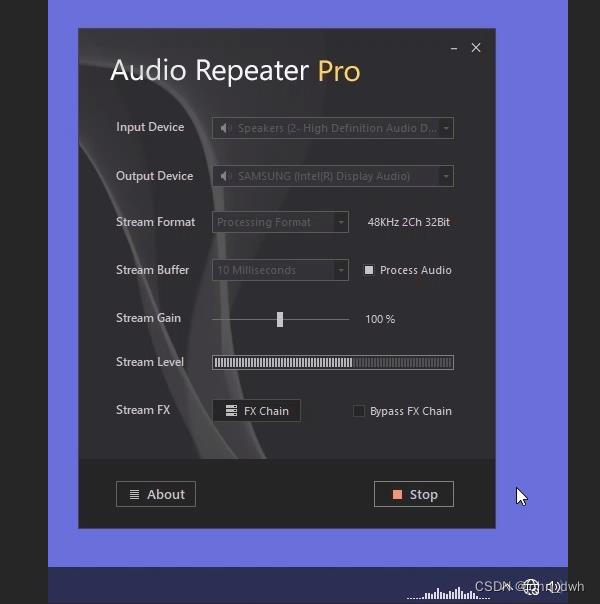 音频处理与捕捉：：：Audio Repeater ProCSDN博客