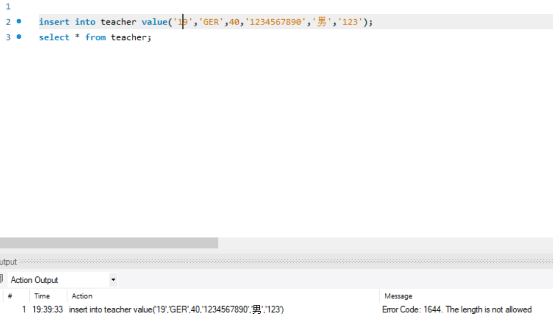 数据库实验11 SQL语言数据库完整性_创建一个教工表 teacher(tno, tname, tadd, teiphone, tsex