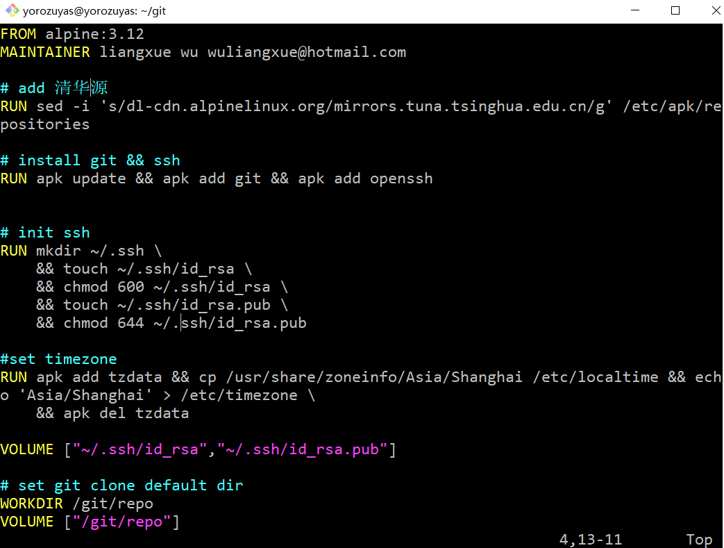 使用Docker构建一个Git镜像，用来clone仓库_dockerfile构建git镜像CSDN博客