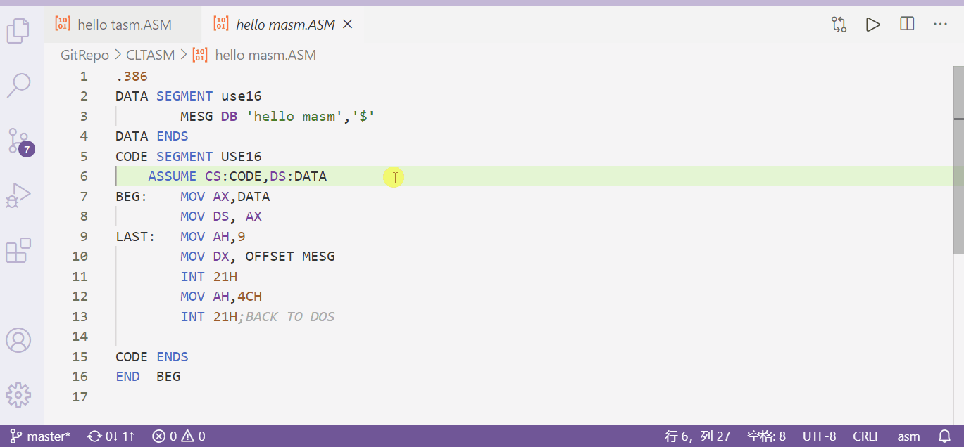 Use VSCode to learn assembly language Programmer Sought