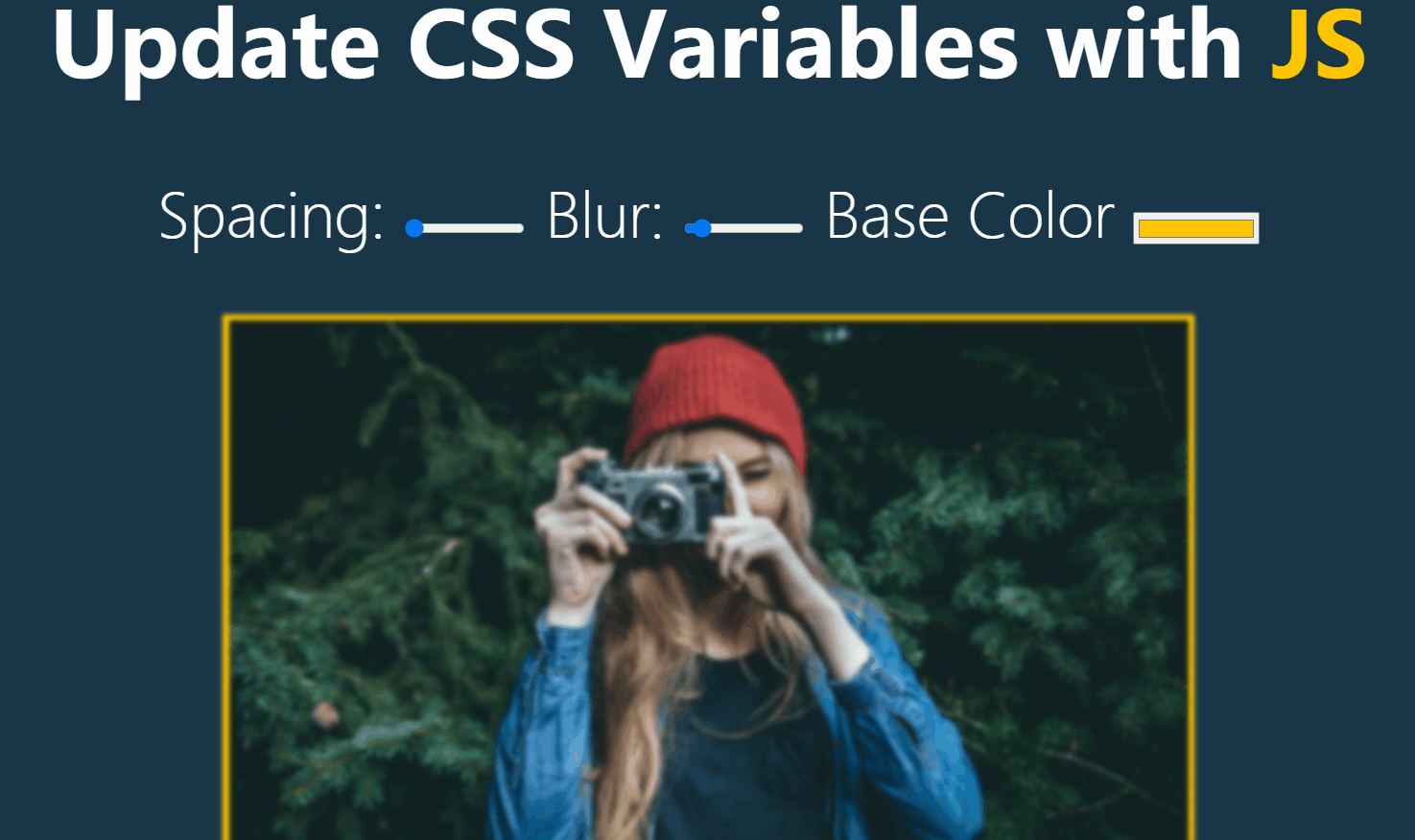 Daily practice JS 30 days challenge CSS variables and javaScript