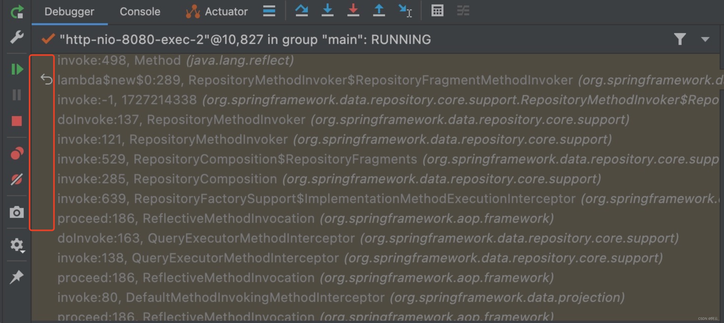 IntelliJ IDEA较新版本Debug按钮组没有Drop Frame按钮_idea显示drop frameCSDN博客