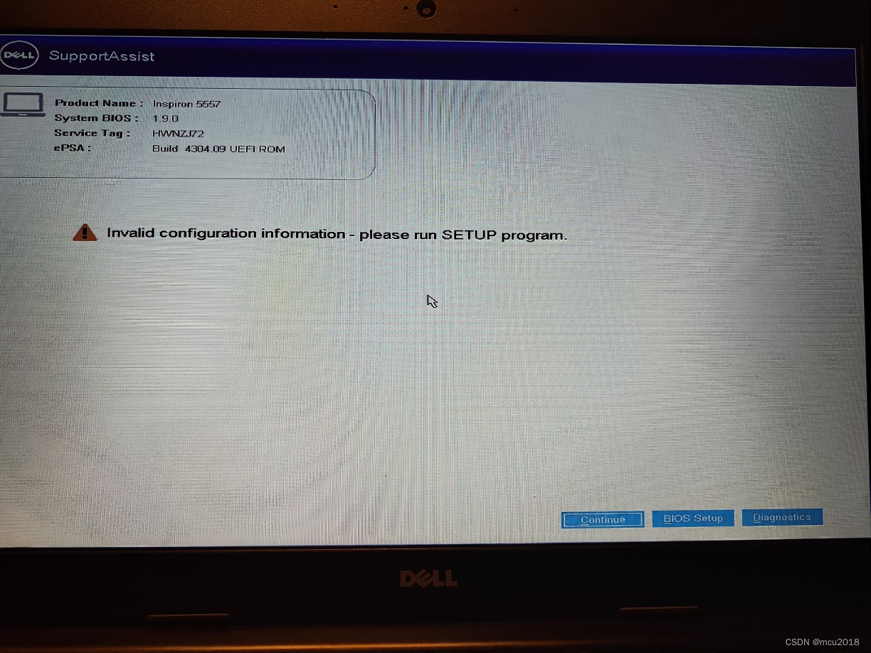 Invalid configuration informationplease run SETUP program. 戴尔笔记本 故障CSDN博客
