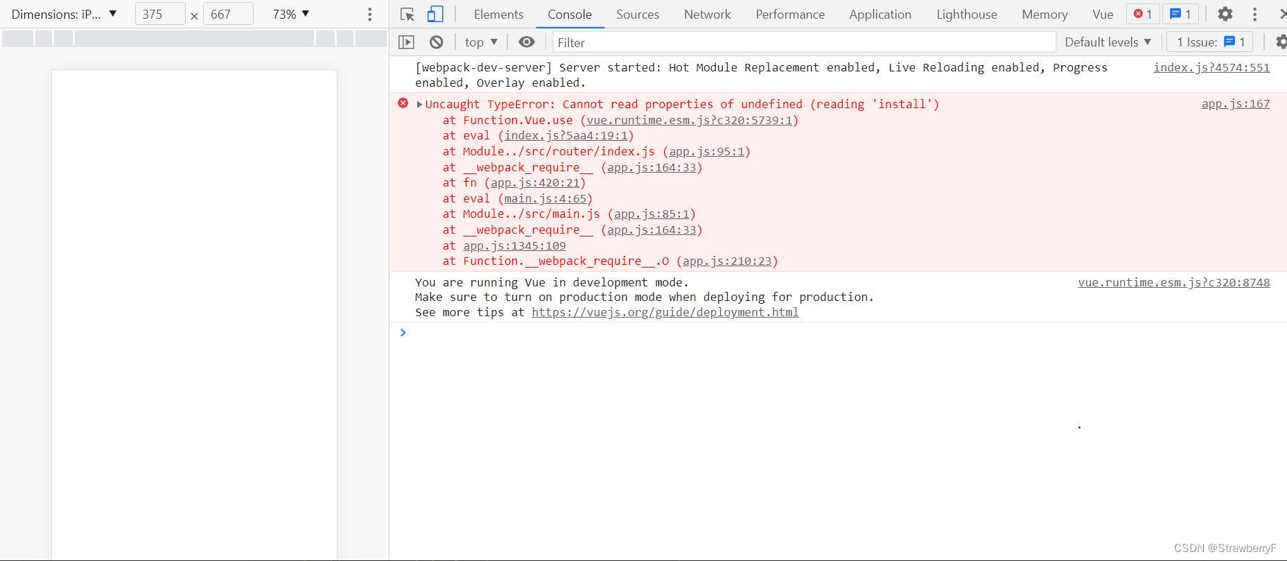 【Vue报错】app.js167 Uncaught TypeError Cannot read properties of