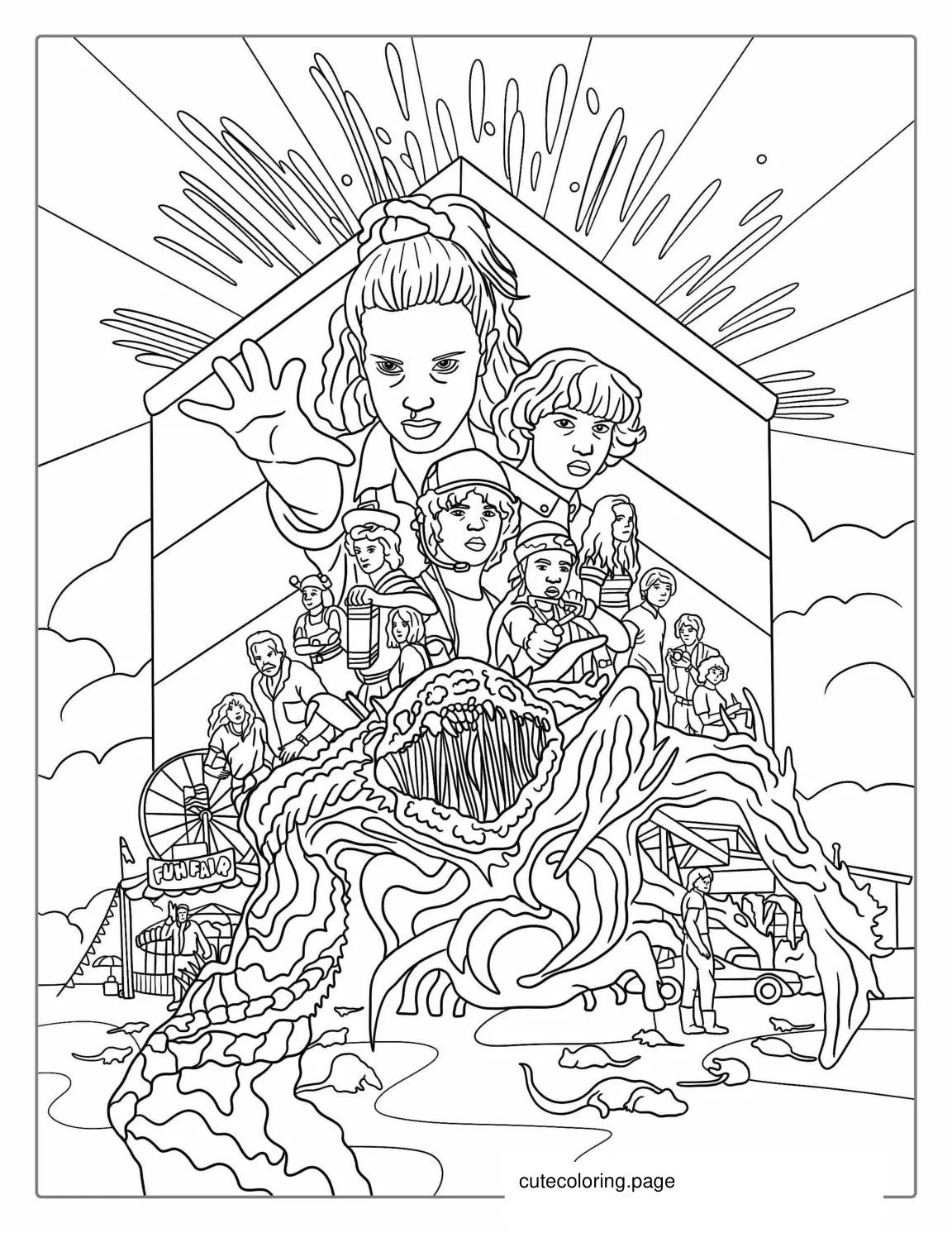 Stranger Things Coloring Pages(20+ free printable coloring pages