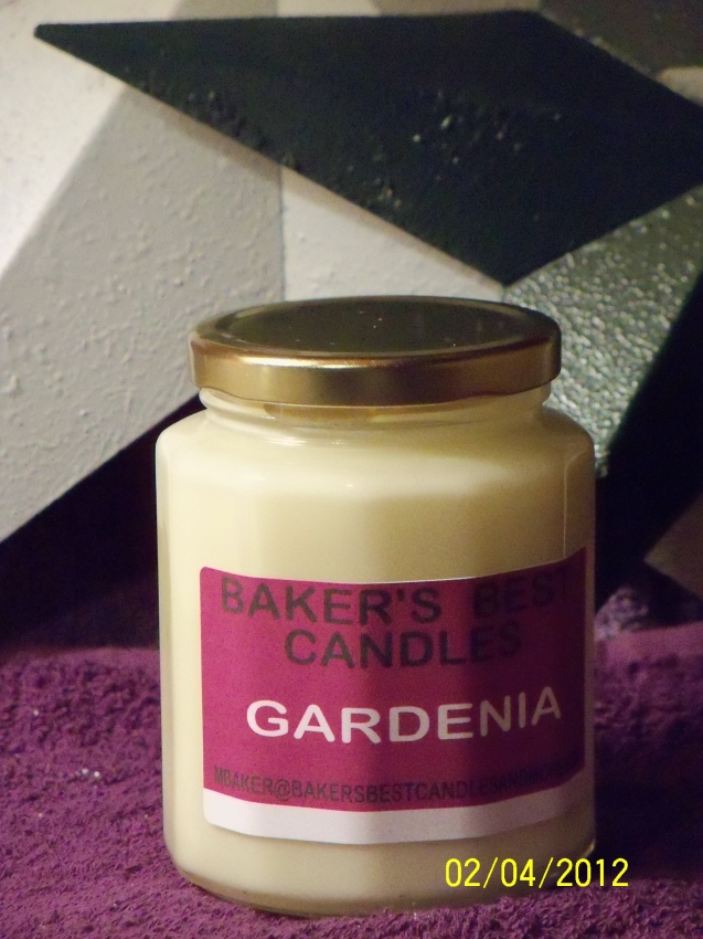 Gardenia Scented Soy Candle Handmade Michigan
