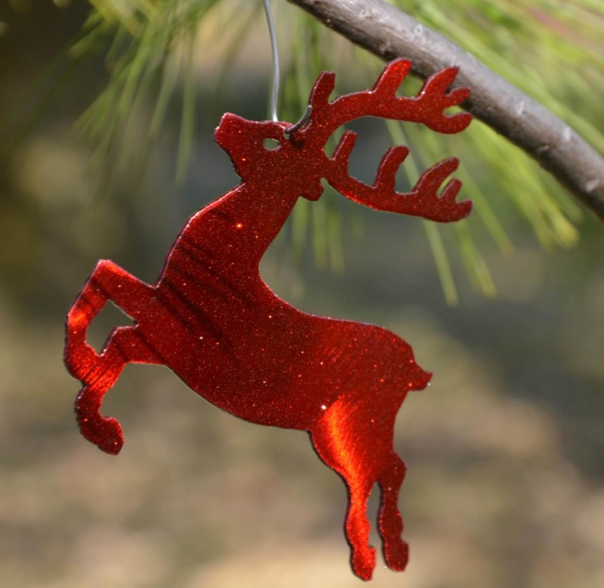 Reindeer Ornament Handmade Michigan
