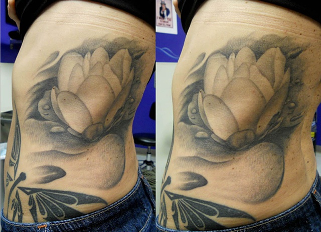 Low Lock tattoo Studio Ron Meyers Lotus